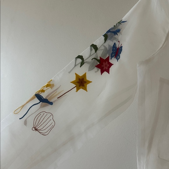 Floral Embroidered Sheer Jacket - Picture 2 of 3